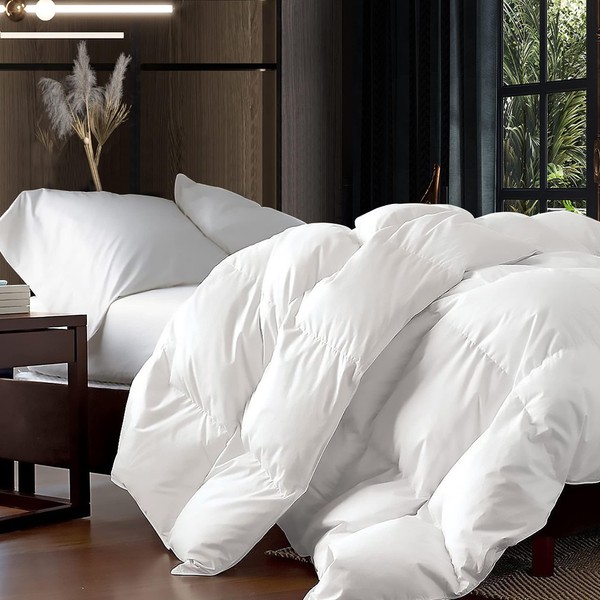 Luxurious Oversized King 108" x 98" Size Goose Down Fiber
