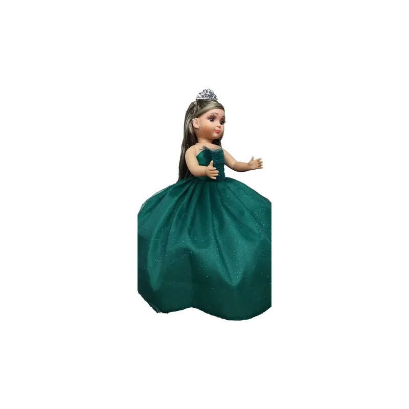 Muñeca Quinceañera Xv 15 Lacio Verde Botella Li