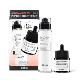 COSRX Niacinamide 15% Peptide Booster Set - Amazon Exclusive - Korean Skin Care Set, Gift Sets, Niacinamide Serum, Face Serum, Stocking Stuffers, Gifts For Women