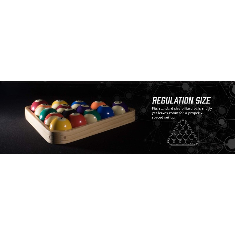 Viper Billiard/Pool Table Accessory: 8-Ball Rack, Hardwood Triangle, Holds Standard