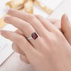 Bonlavie Ruby Engagement Rings for Women 925 Sterling Silver Rings