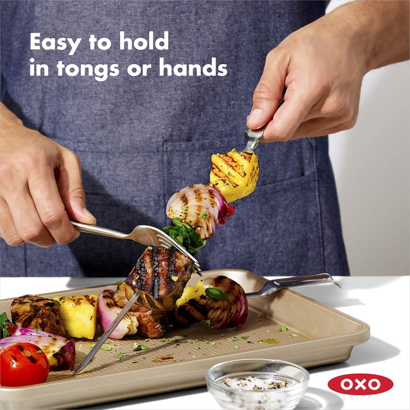 OXO Good Grips Grilling Tools, Stainless Steel Grilling Skewers -