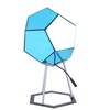 Dodecahedron Gaming Light, Cool RGBW LED Table Lamp with Stand