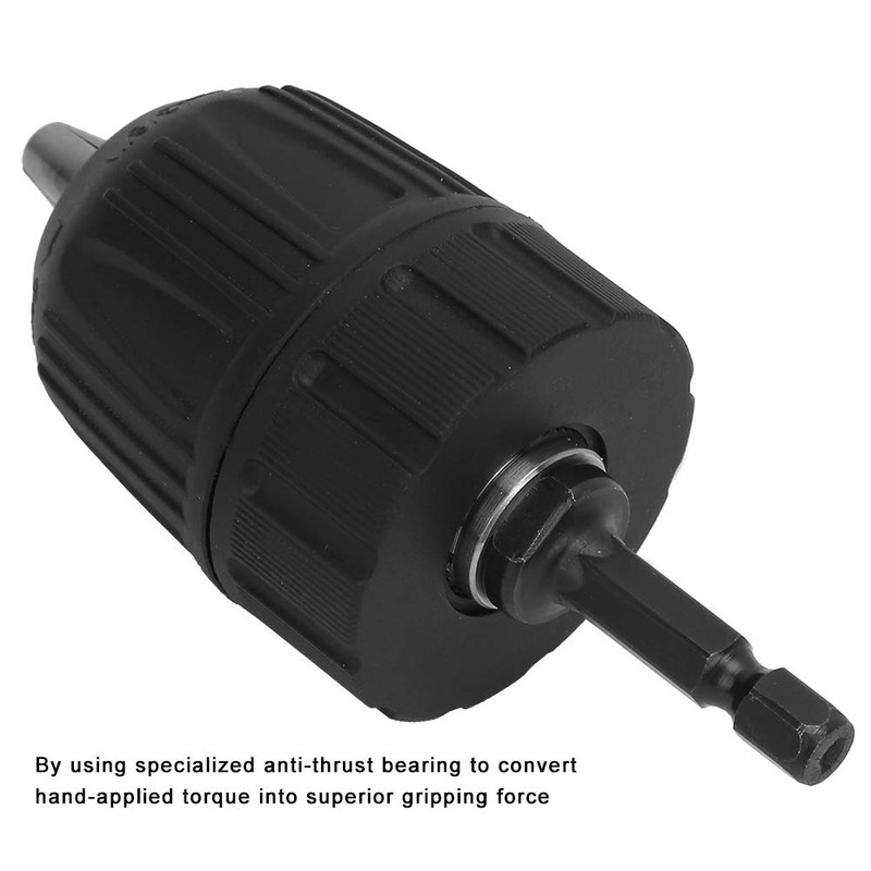 3/8-24UNF Keyless Drill Chuck 0.8-10mm + 1/4 Hex Head 3/8