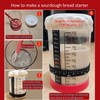 35OZ Sourdough Starter Jar Kit Sourdough Borosilicate Glass Jar Reusable