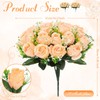 Riceshoot 2 Bouquets Cemetery Flowers 18 Heads Artificial Flowers for