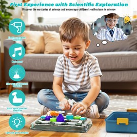 Science Kits for Kids Age 8-12, Electric Circuit STEM Toy,Travel Educational Learning Activities for Children,Sensory Table Fidget Toy for Kids with Autism