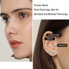 Dimaday 5 Pairs 20G Medical Stud Earrings Stainless Steel for