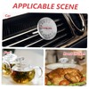 MUCKLILY 2pc Car Air Conditioner Thermometer Car Thermometer Red
