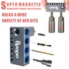 [Upgraded Widen] Aluminum Magnetic 1/4-Inch Hex Bits Holders Fit for