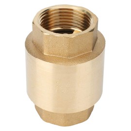Check Valve, Backflow Prevention Valve, One-way Check Valve, 200 WOG Operating Air Pressure, Brass Material, Oil Resistant, Corrosion Resistant, Gas, Water, Oil, Backflow Prevention, Vertical