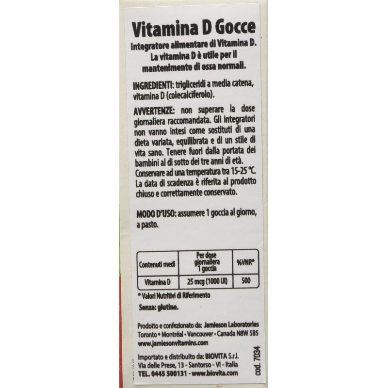 Jamieson Vitamin D Droplets 1,000IU 11.4ml Liquid