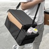 Waterproof Car Organizer with Lid, Car Cooler Bag with Cup
