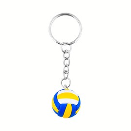 3D Volleyball Keychain for Boys Girls Volleyball Backpacks Bag Accessories Keychain for Teen Boys Girls Sports Fan Gifts for Son Daughter Mini Sports Ball Keychains for Women Men