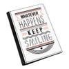 Whatever Happens Keep Smiling Quote Passport Holder Cover