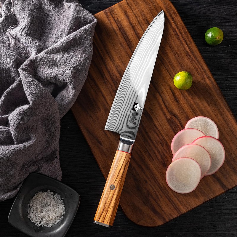 FUJUNI Damascus Chef Knife 8 inch 67-Layer Damascus VG10 Steel-