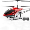YUEQISM Red Large Fall Resistant Rc Helicopter 3.5 Channels Remote