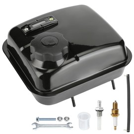 GREHUA Upgrade Gas Fuel Tank & Fuel Level Gauge Compatible with Predator 212cc 196cc GX160 GX200 Engine Coleman CT200U CT200U-EX BT200X KT196 Baja Warrior MB165 MB200 Massimo Mini Bike Go Kart Parts