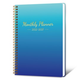 Monthly Planner 2025-2027, 2025 Calendar 24 Months Planner, JULY 2025 - JUNE 2026, 7.4"x9.4", Personal Organizer with Monthly Goals, To-Do List, Habit Tracker, 24 Months for School Office Home