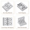 uxcell 4Pcs Zinc Alloy Door Hinges, 30mmx38mm Small Cabinets Hinges