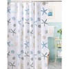 Meiosuns Shower Curtain Eco-Friendly Waterproof Bathroom Curtains Ocean Theme Semi