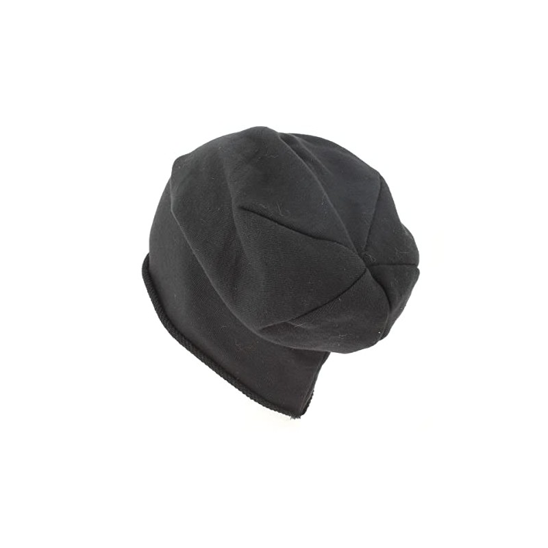 Atlantis Brooklin Raw Edge Jersey Beanie - Black - OS