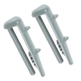 QUAILITAS Dishwasher Rail Cap Replacement [Pack of 2] Plastic Rear Rail Basket End Caps for Dishwashers | Fits Belling, Flavell, Lamona, Diplomat, Beko – Dishwasher Accessories