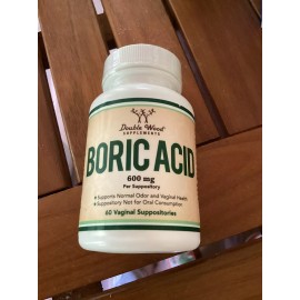 Double Wood BORIC Acid 600 Mg 60 CT Exp 03/2026
