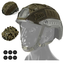 VOTAGOO GEAR Helmet Cover Combo, Tactical Helmet Cover for Fast Helmet in Size M/L or XL, Military Gear Combat Fast Helmet Cover for Paintball Hunting Shooting (Green, Large)