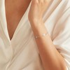 Dainty Pearl Bracelet for Women Sterling Silver Freshwater Cultured Small