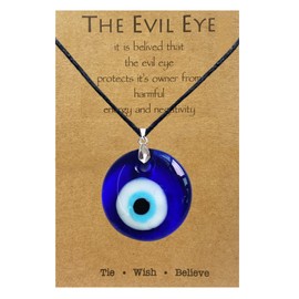 Evil Eye Necklace For Women Delicate Ojo Choker Necklace Amulet Third Eye Necklace (14139-Evil Eye Necklace)