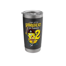 SpongeBob SquarePants 2 Year Old Pirate Party 2nd Birthday Stainless Steel Insulated Tumbler