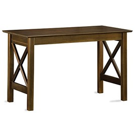 Atlantic Furniture Lexi Work Table, Antique Walnut