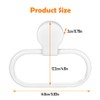 Towel Holder Ring White Towel Plastic Hanger No Dilling Hand