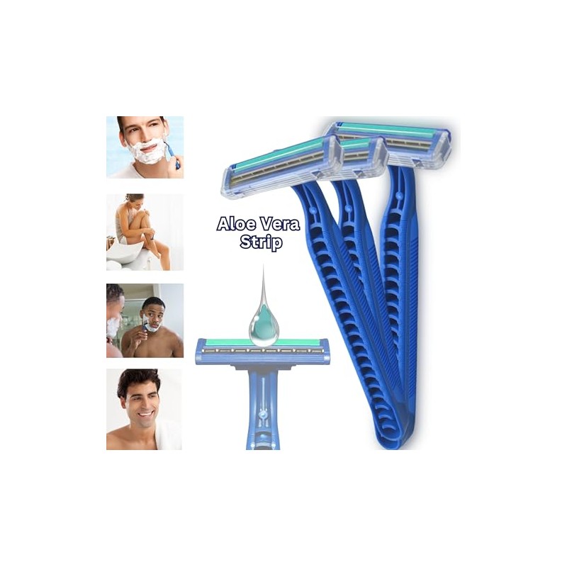 10 Pack Disposable Razors for Men & Women Double Blade