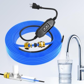 In Pipe Heating Cable Prevents Pipes from Freezing, YeloDeer Internal Self-regulating Heat Trace Cable for Safe Drinking Water, CSA 120 V 40 ft.