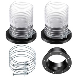 Saillong 4" Magnetic Dust Collector Fast Connect System – 10PC Starter Kit with Neodymium Fittings, Hose Couplers & Clamps for Workshop Dust Collection