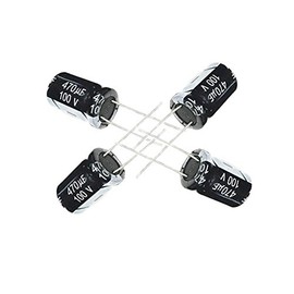 470uF 100V 16X25mm +/-20% -40 to +105°C 10 PCS Aluminum Electrolytic Capacitors,470uF 100V Capacitor,470uF Capacitor,100V Capacitor,470uF Capacitor 100V,100V 470uF Capacitor