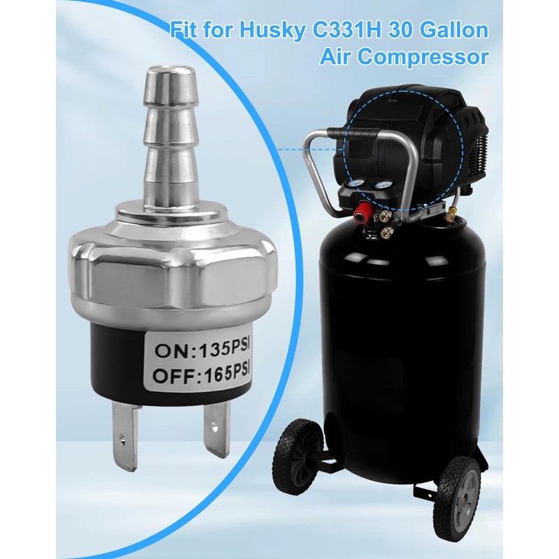 HUQUZN Air Compressor Pressure Switch Fit for Husky C331H 30
