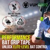 VukGripz Legacy Neon Green Baseball Bat Grip Tape - Non-Sticky,