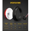 Partsam 12Pcs 4 Inch Round Led Trailer Tail Lights Kit