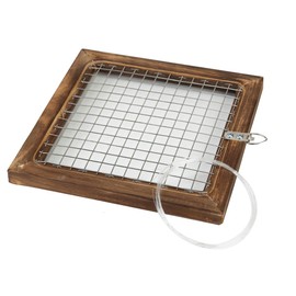 Dranvosk Staghorn Fern Mounting Frame Kit Wooden Wall Planter Vertical Gardens Hanging Plant Holder for Platycerium, Orchids and Succulents(Coffee)