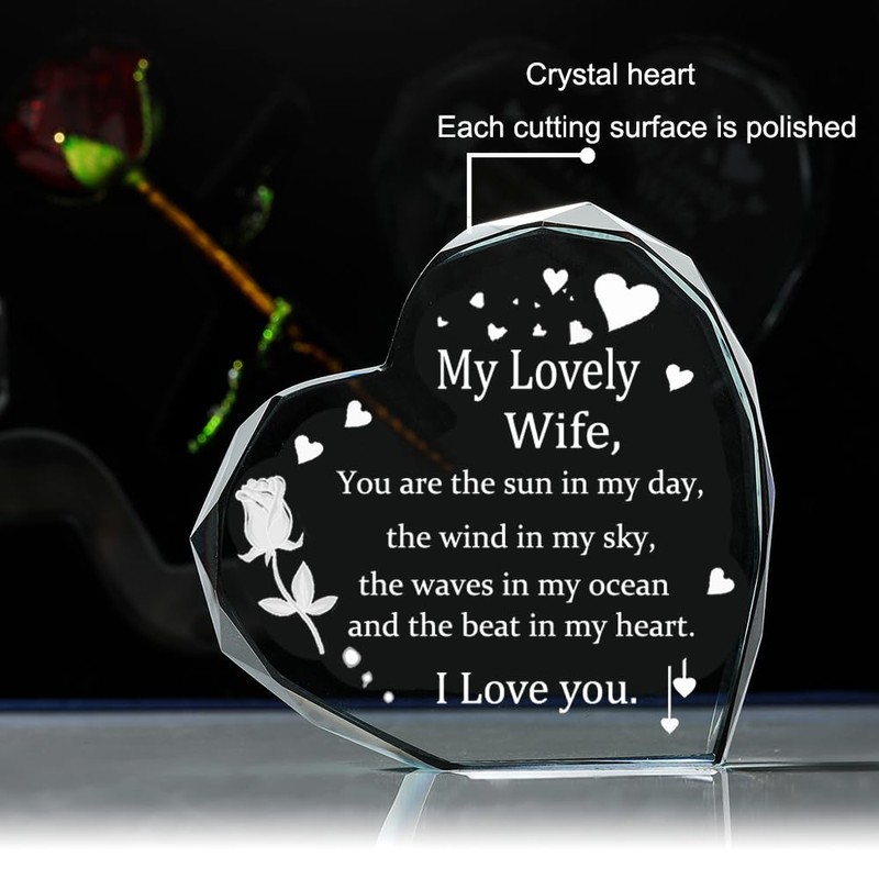XuanMingyuan Crystal Rose Heart Set