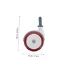 Ipetboom 4pcs Walker Wheels Replacement Plastic Casters for Hardwood Carpet