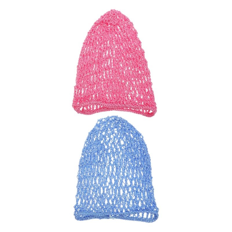 WOFASHPURET 2pcs Mesh Crochet Hair Net,Knit Women Hairnet Snoods Cover