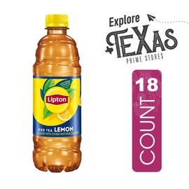 Lipton 18-Pack Lemon Iced Black Tea Plastic Bottle 16.9 fl oz
