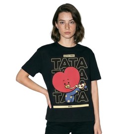 Máscara De Látex | Playera para Mujer BT21 Edición Limitada | Camiseta Cuello Redondo | Comfy Fit 100% Algodón