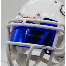 Victory Visors Dark Blue Mini Football Helmet Visor. (*Flat Style*) COMBINED SHIPPING! - Blue