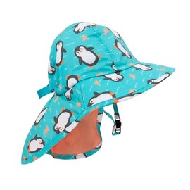 Zoocchini - Baby and Toddler Cape Sun Hat - Penguin 2-4y