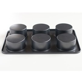 cotta 85667 Original Muffin Pan (6 Pieces), Gray, 10.2 x 6.9 x 1.4 inches (26 x 17.5 x 3.5 cm)